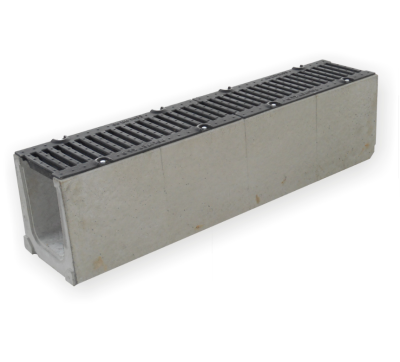 Лоток бетонний ЛВ 15.21.25 з чавунною решіткою класу D