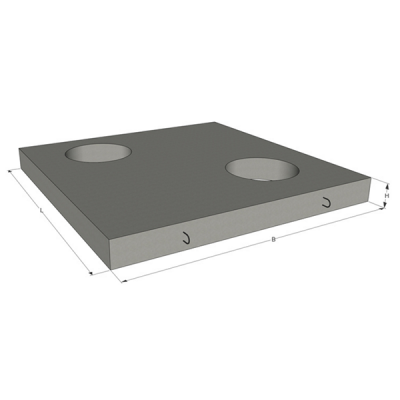 Плити КП - верхнього блоку КП5 - ПП 122.22.2