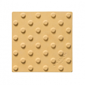 Плитка тактильна полімерпіщана 330х330х30мм Конус (попереджувальна)