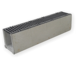 Лоток бетонний ЛВ 15.21.25 з чавунною решіткою класу D