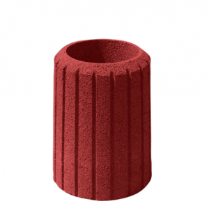 Урна тротуарна бетонна червона