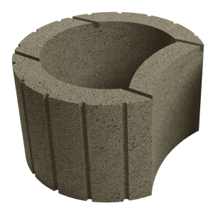 Клумба для квітів 345х309 оливка