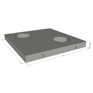 Плити КП - верхнього блоку КП5 - ПП 122.22.2